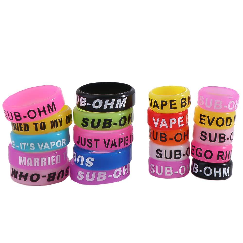 10 pçs anti-skid vara de pesca - Vape Band Silicone avaliação e preço