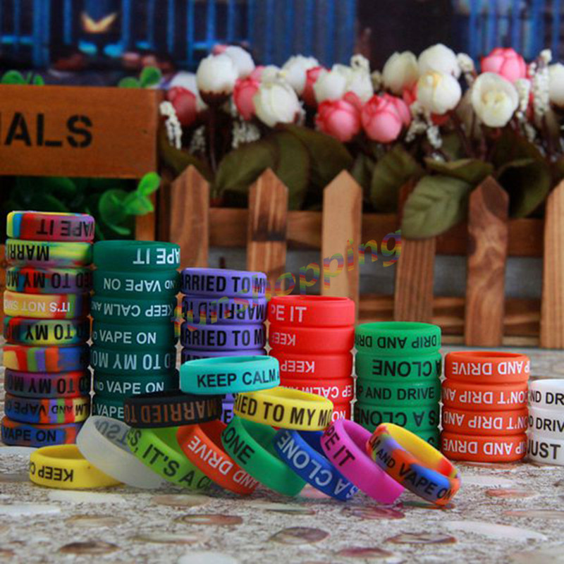 10 pçs/lote multi-color anel a - Vape Band Silicone avaliação e preço